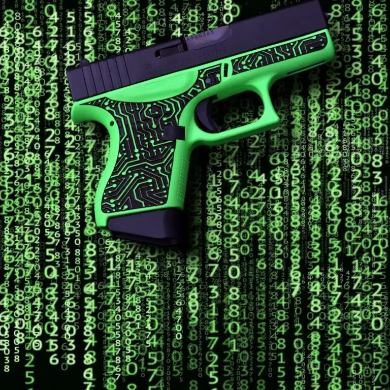 Matrix-Inspired Circuit Pattern Cerakote Pistol