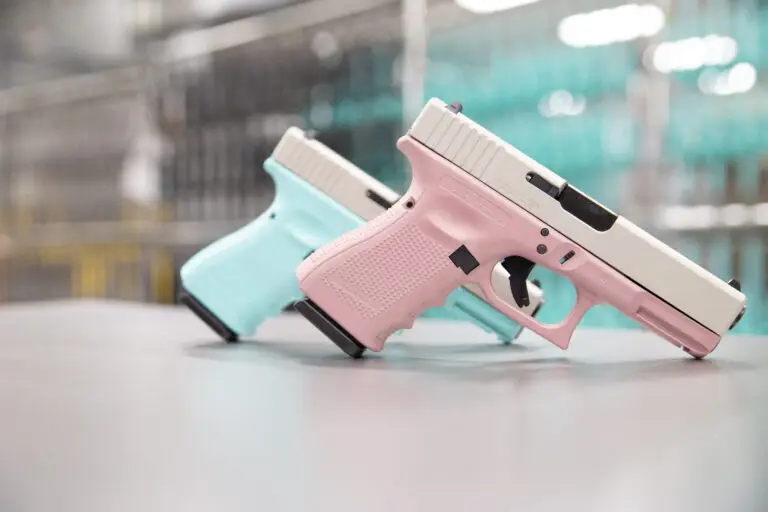 Pastel Cerakote Pistols in Pink and Robin’s Egg Blue