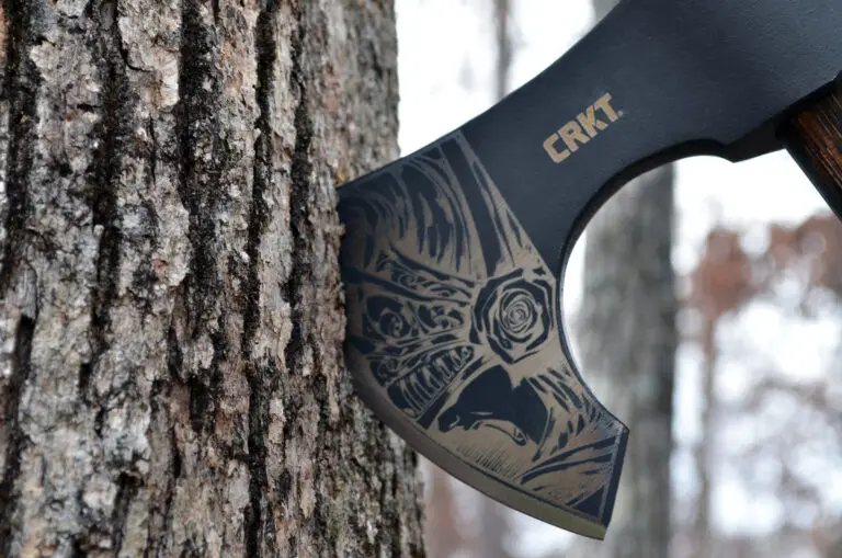 Custom Engraved Axe Blade Valkyrie Artwork